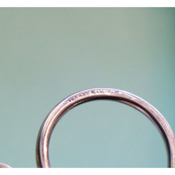 Tiffany & Co. Elsa Peretti Unisex Silver Apple Key Chain 925 Vintage Key Ring - Picture 2 of 6